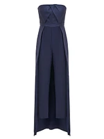 Valia Pleated Walk-Thru Jumpsuit