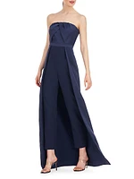 Valia Pleated Walk-Thru Jumpsuit