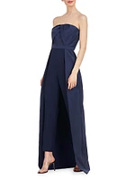 Valia Pleated Walk-Thru Jumpsuit