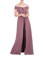 Kiana Crepe Walk-Thru Jumpsuit