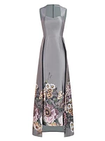 Cressida Floral Organza Walk-Thru Jumpsuit