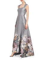 Cressida Floral Organza Walk-Thru Jumpsuit