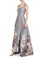 Cressida Floral Organza Walk-Thru Jumpsuit