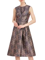 Rhoda Abstract Jacquard Midi-Dress