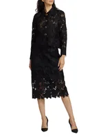 Evening Floral Guipure Lace Jacket