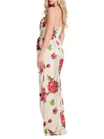 Finn Floral Knotted Column Gown