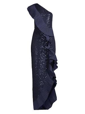 Mercer Sequin & Taffeta Gown