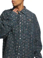 Plaid Tweed Work Shirt