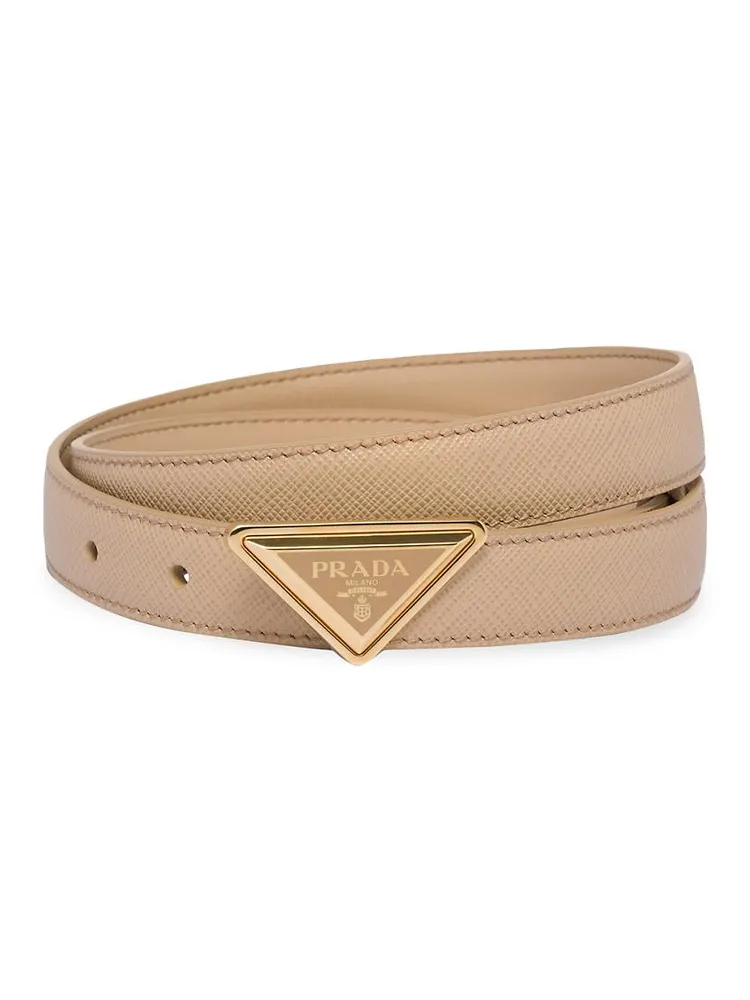 Saffiano Leather Belt