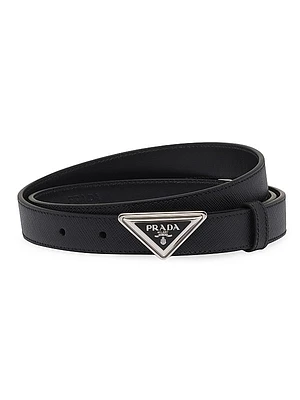 Saffiano Leather Belt
