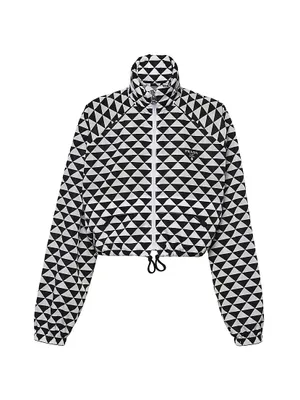 Printed Re-Nylon Blouson Jacket