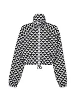 Printed Re-Nylon Blouson Jacket