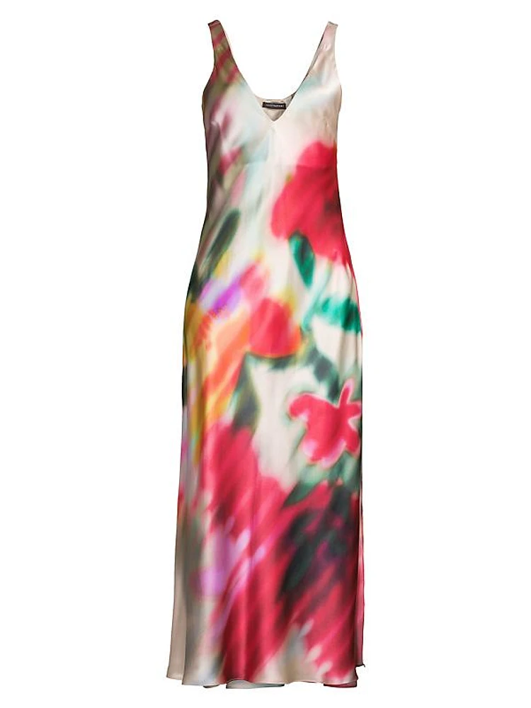 Melisande Silk Slip Maxi Dress