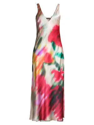 Melisande Silk Slip Maxi Dress