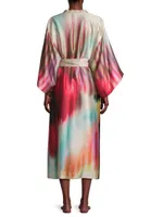 Melisande Silk Watercolor Robe