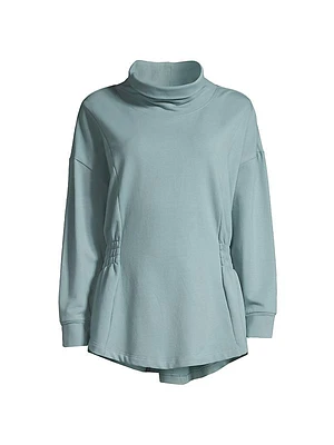 Brushed Terry Ruched Tunic