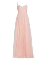 Vernen Sleeveless Pleated Gown