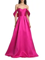 Viktor Off-The-Shoulder Mikado Gown