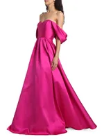 Viktor Off-The-Shoulder Mikado Gown