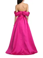 Viktor Off-The-Shoulder Mikado Gown