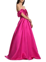 Viktor Off-The-Shoulder Mikado Gown