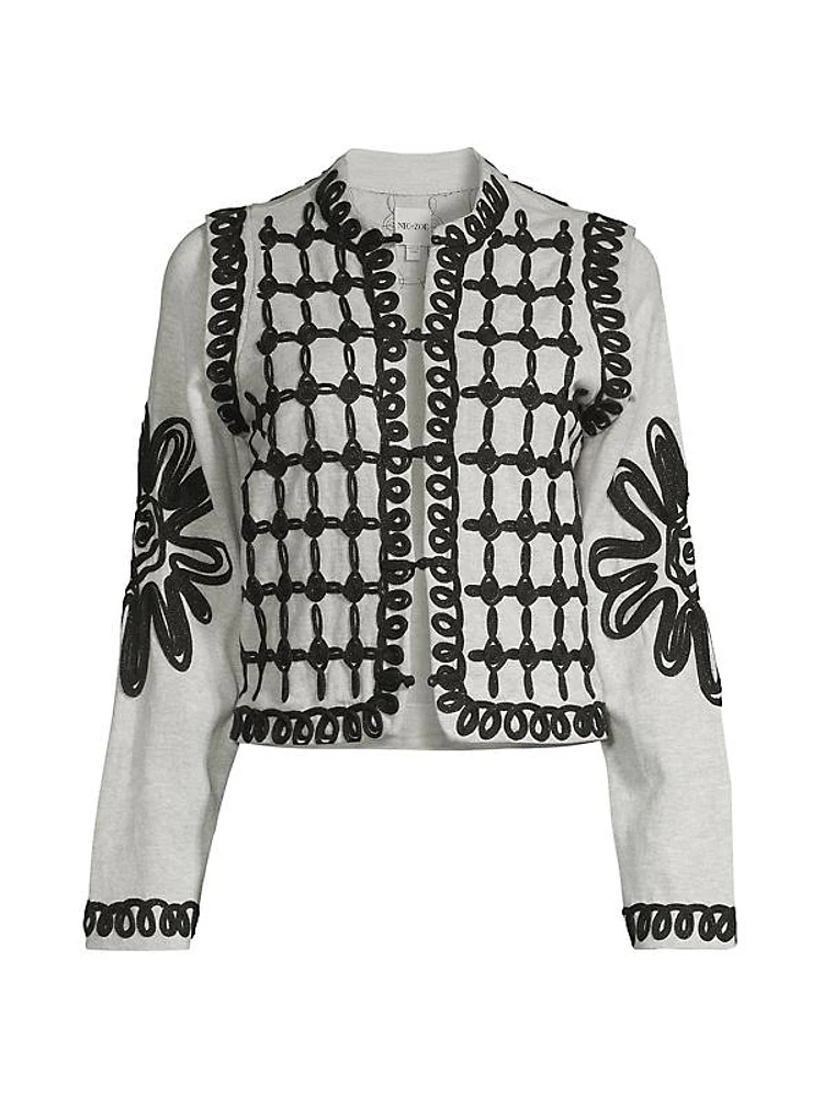 Romantic Soutache Knit Jacket