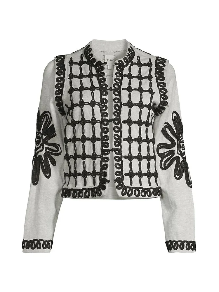 Romantic Soutache Knit Jacket