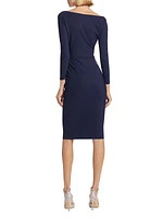 Elma Lacing Jersey Midi-Dress