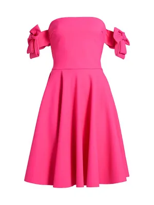 Zarissa Bow Cocktail Midi-Dress