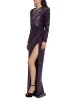 Mila Paillette Velvet Gown