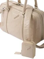 Medium Antique Nappa Leather Top Handle Bag