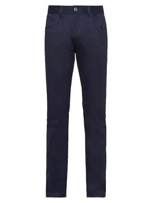 Five-Pocket Stretch Drill Jeans