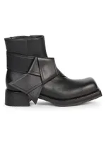 Musubi Knotted Leather Ankle Boots