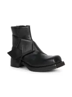 Musubi Knotted Leather Ankle Boots