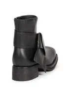 Musubi Knotted Leather Ankle Boots