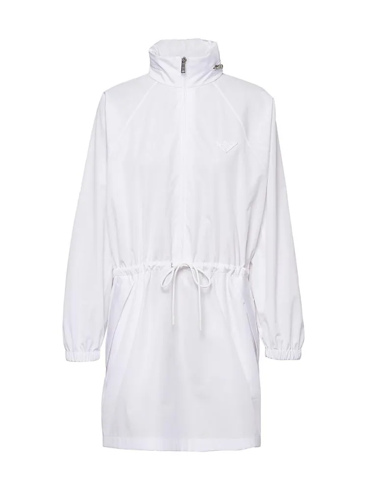 Hooded Poplin Dress