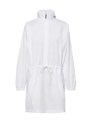 Hooded Poplin Dress