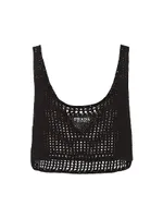 Openwork Cotton Crop Top