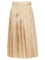 Re-Nylon Pleated Skirt