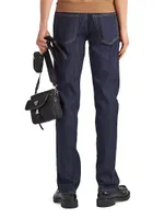 Five-Pocket Stretch-Denim Trousers