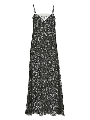 Embroidered Lace Midi-dress