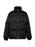 Medium-Length Re-Nylon Down Jacket