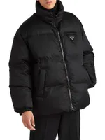 Medium-Length Re-Nylon Down Jacket