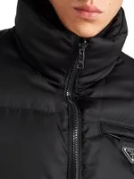 Medium-Length Re-Nylon Down Jacket