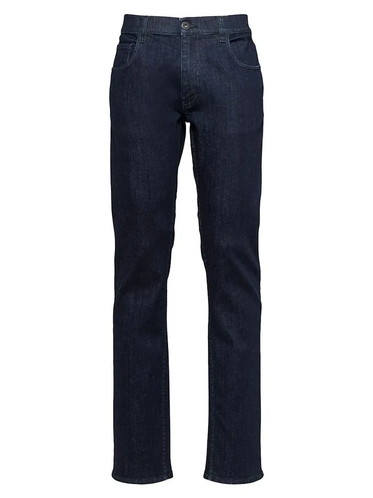 Five-Pocket Stretch-Denim Trousers