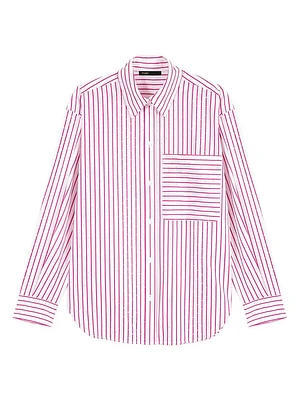 Striped Rhinestone Shirt