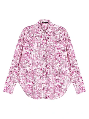 Oversize Patterned Shirt