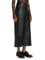 City Slicker Vegan Leather Maxi Skirt