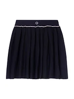 Pleated Knit Short Skirt