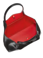 Small Cabarock Snake-Embossed Leather Tote Bag